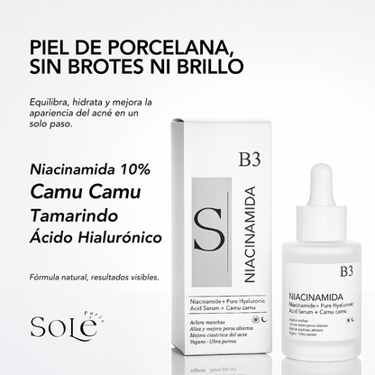 NIACINAMIDE B3 FACIAL SERUM – 30 ml